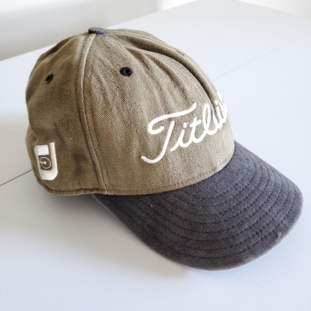 Vintage Titleist FJ Golf Fitted 7 1/2 New Era 5950 Made In USA Hat